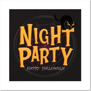 Halloween Night Party I Happy Halloween I Halloween Global Trendy Costumes Posters and Art